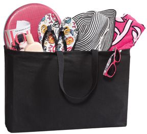 Port Authority Ideal 10oz 100% Cotton Twill Jumbo Tote Bag - 15"h x 20"w x 5"d